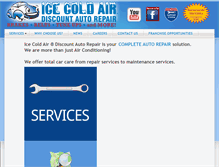 Tablet Screenshot of icecoldair.com